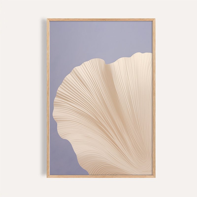 Soft Light Petal / Contemporary Print Abstract Wall Art Unframed Poster - โปสเตอร์ - กระดาษ 