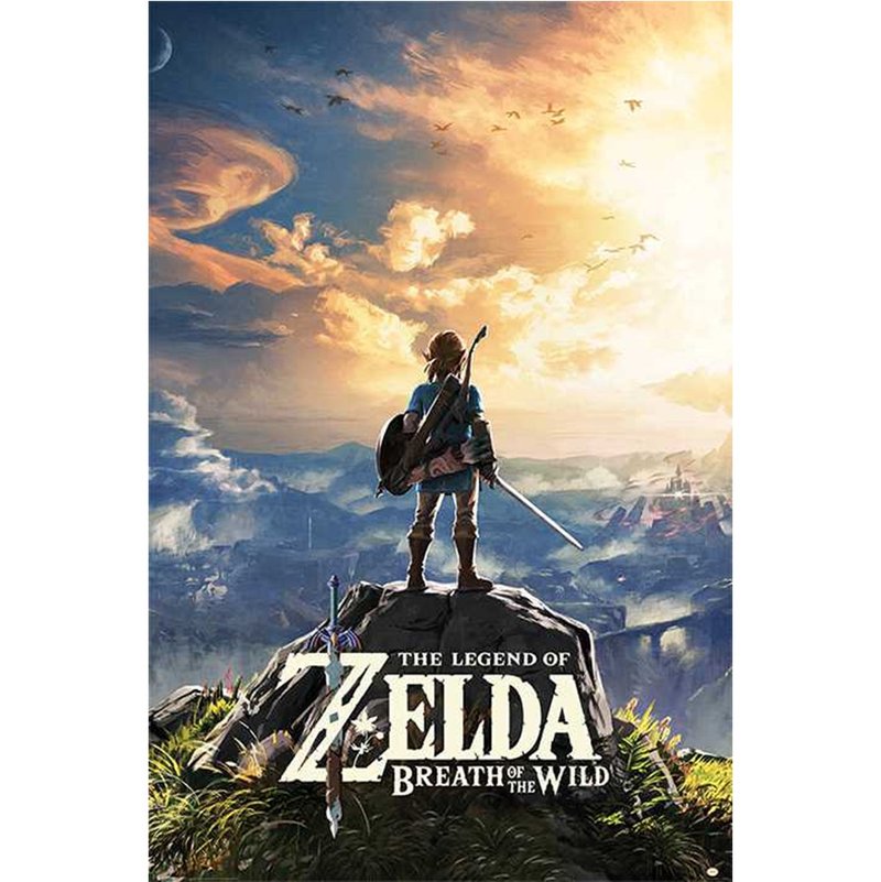 [Nintendo] The Legend of Zelda: Breath of the Wild (SUNSET) UK imported poster - Posters - Other Materials Multicolor