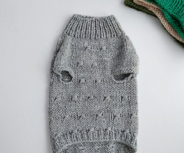 Hand Knit Sphynx Cat Jumpsuit Alpaca Wool Sweater for Cat 