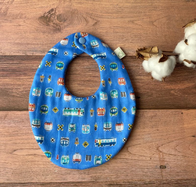 Eight-layer gauze bib-car collection - Bibs - Cotton & Hemp Blue