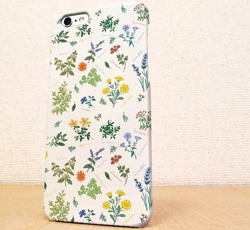Free shipping ☆ Botanical pattern smartphone case - เคส/ซองมือถือ - พลาสติก สีเขียว