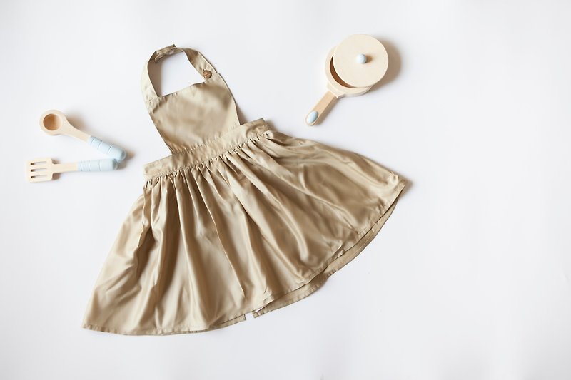 [my little princess] staff hand-made low-cost extravagant children aprons skirt _ Japan lightweight waterproof cloth - อื่นๆ - พลาสติก สีทอง