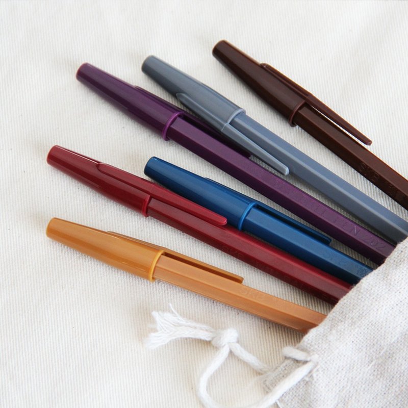 SKB文明鋼筆【SB-202G】復古潮 | 秘書復古中性筆(3入2款) - 原子筆/中性筆 - 塑膠 多色