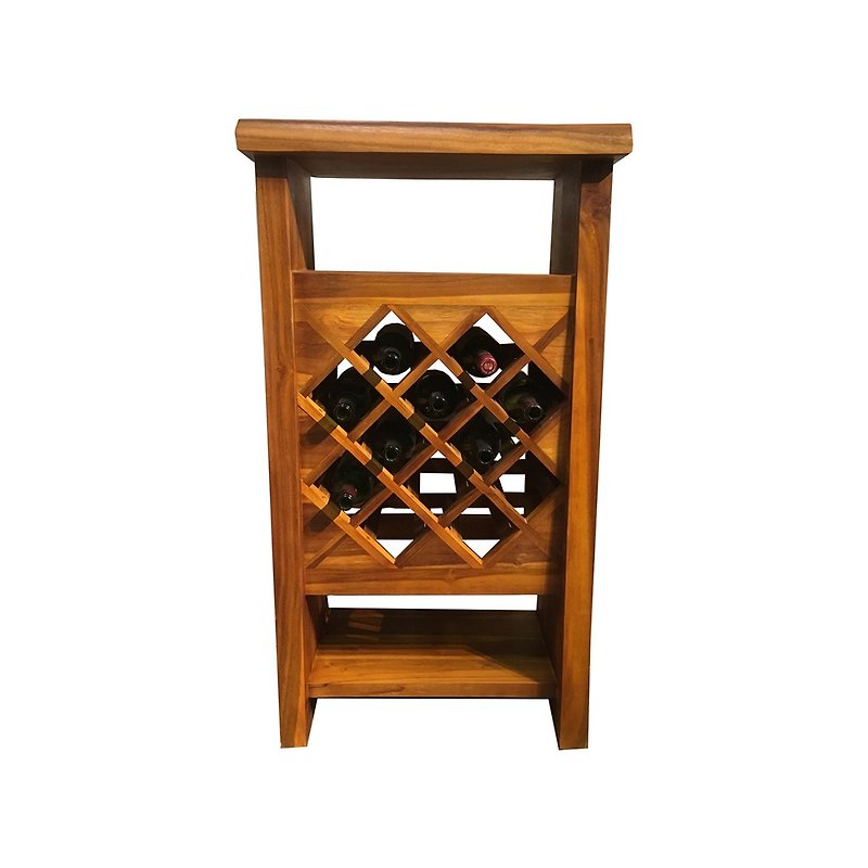 [Jidi City 100% log furniture] SNJSC001A log wine cabinet - กล่องเก็บของ - ไม้ 