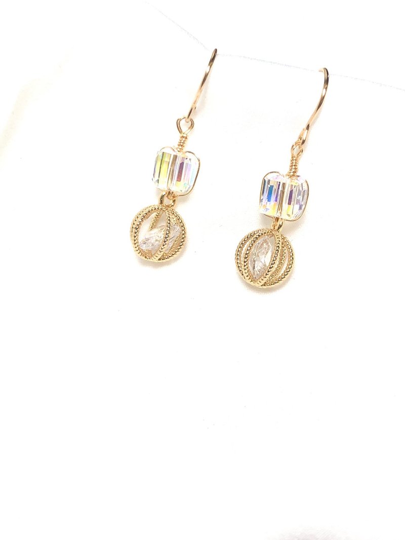 temperament perfume bottle earrings - ต่างหู - โลหะ ขาว