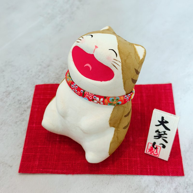 Authorized by Japan [RYUKODO] - Rich and Lucky Lucky Cat (Sitting) | Gift | Wedding | Christmas Gift Box | In - ของวางตกแต่ง - กระดาษ 