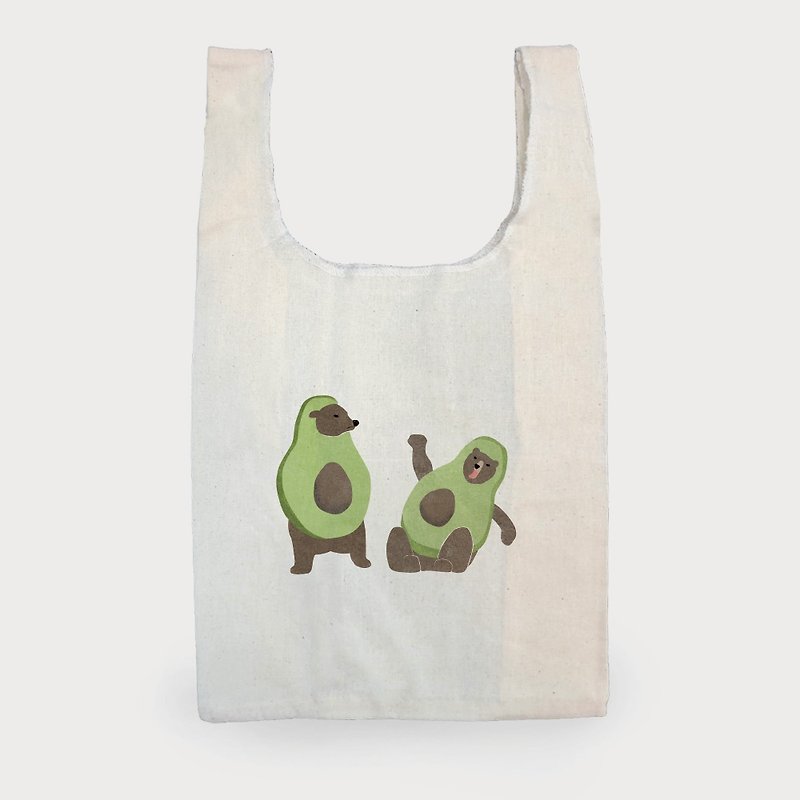 T-Shirt Bag | Belly Bear - Messenger Bags & Sling Bags - Cotton & Hemp White
