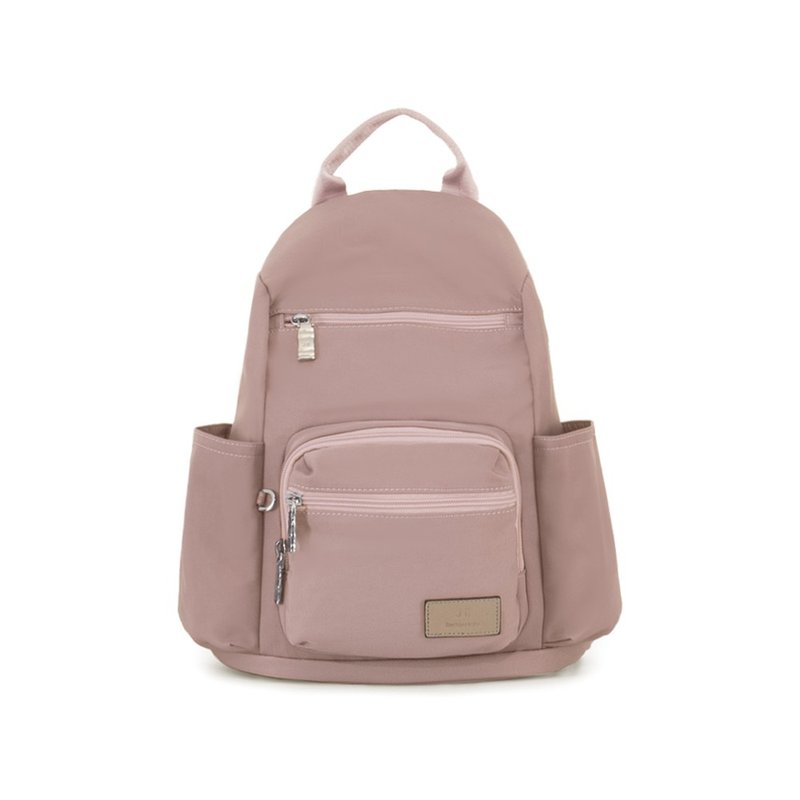 Backpack-Huanyang anti-theft nylon backpack (small style)-6009-27-Multiple colors to choose from - Backpacks - Nylon Pink