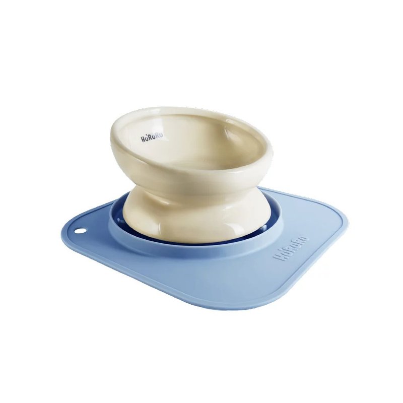 T-Fence Fortification - Hururu Wu-mai Two-Purpose Ceramic Pet Bowl_With Anti-Ant Mat - ชามอาหารสัตว์ - เครื่องลายคราม 