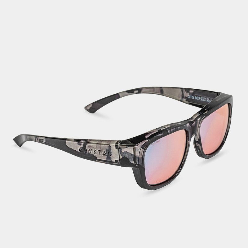 Jacket style camouflage black frame | CRYSTAL brightening sunglasses | OTG BCF - Sunglasses - Glass Black