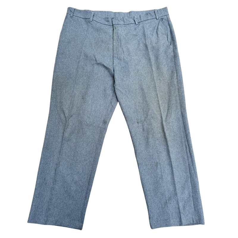 Vintage 70s Levis Action Slacks Mens Gray Trousers – Straight Leg USA - 男長褲/休閒褲 - 棉．麻 灰色