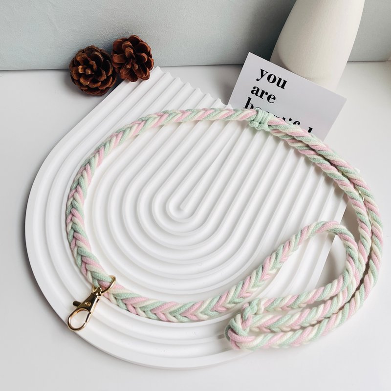 Hand-woven mobile phone strap mobile phone lanyard adjustable length Phone Strap/customized - อื่นๆ - ผ้าฝ้าย/ผ้าลินิน หลากหลายสี