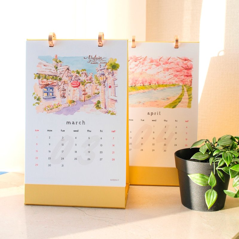 冰瑩的本子 水彩插畫2026桌曆 - 日曆/月曆/年曆 - 紙 