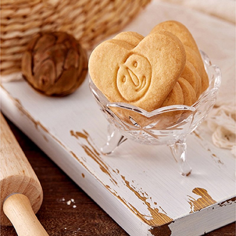 【シハナー】手作りビスケット【Love Logo Biscuits-10枚入/箱】シングル - クッキー・ビスケット - 食材 