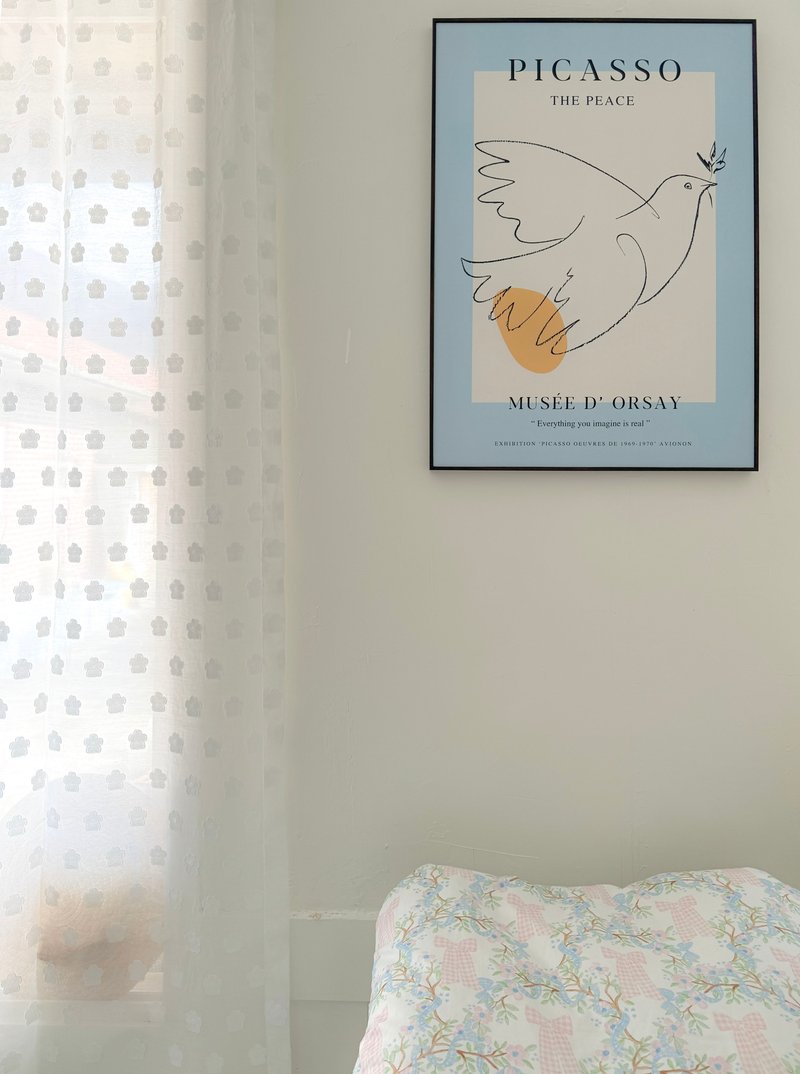 Jasmine Curtain - Customizable - 壁貼/牆壁裝飾 - 棉．麻 白色