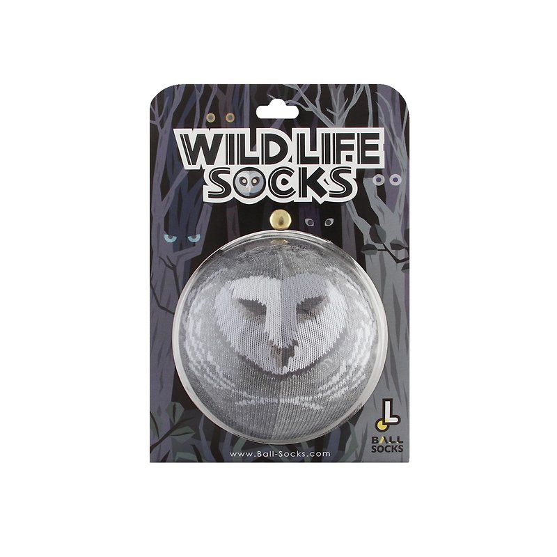 Wild Animal Socks_Owl - ถุงเท้า - วัสดุอื่นๆ 