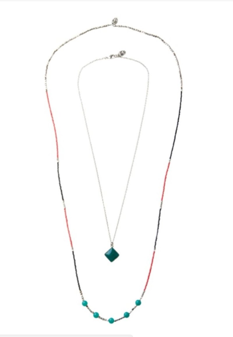 Earth Tree Fair Trade fair trade -- Glass Bead Necklace (with Jewelry Box) / Jujube - สร้อยคอ - ไข่มุก 