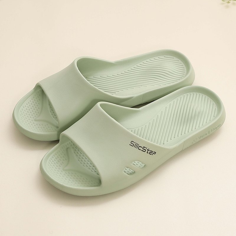 【維諾妮卡】SilicStep 矽晶減塑類氣墊家居拖鞋-淺綠 德國iF設計 - 室內拖鞋 - 塑膠 綠色