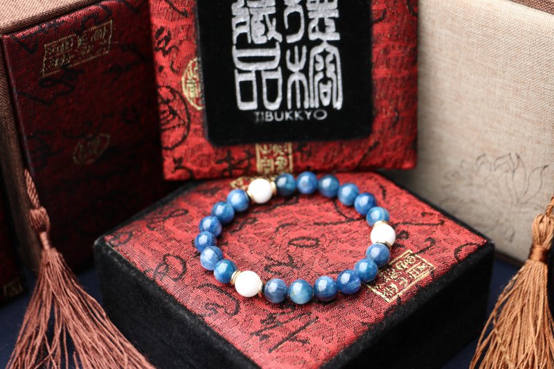 Kyanite bracelets 6mm beads - Bracelets - Jade 