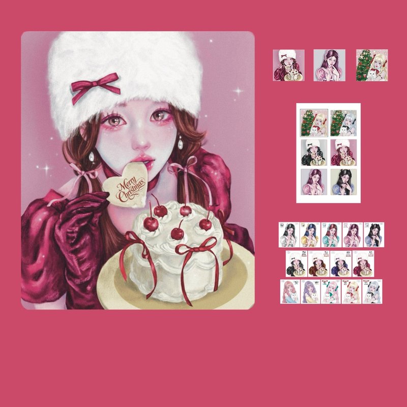 Lumi Tin case+december sample pack set - Stickers - Other Metals Multicolor