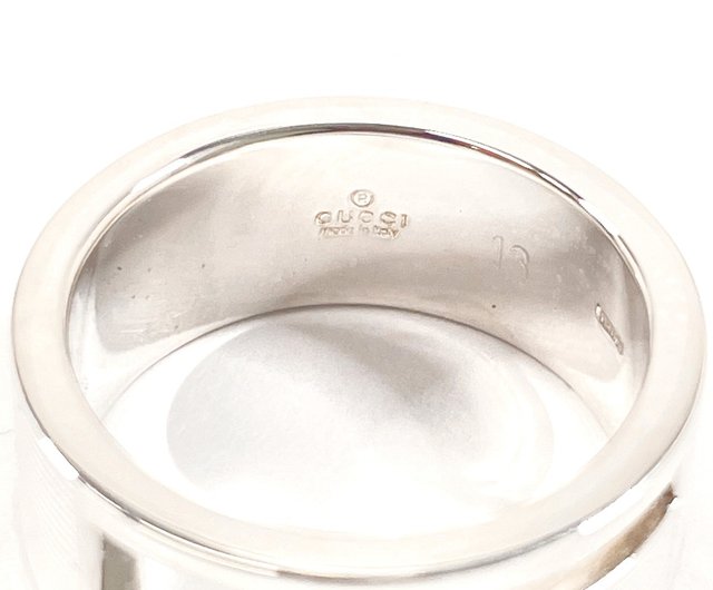 日本直送 中古美品】12号 グッチ GUCCI リング・指輪 ブラン