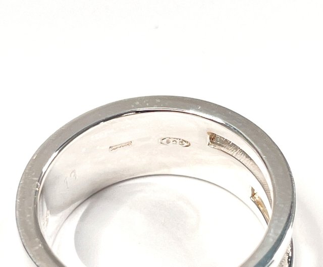 日本直送 中古美品】12号 グッチ GUCCI リング・指輪 ブラン