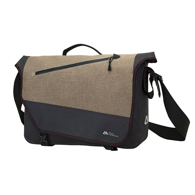 Active Intelligence Daily Courier Messenger Bag 15" - Messenger Bags & Sling Bags - Waterproof Material Khaki
