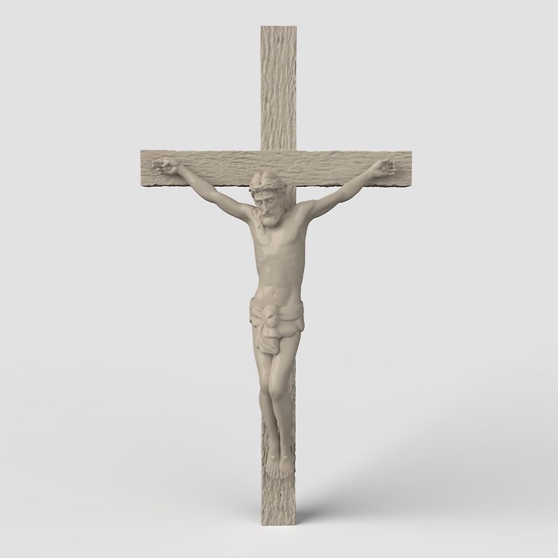 三維模型STL數控銑床文件3dprintable天主教十字架套裝2 - 其他數位設計 - 其他材質 