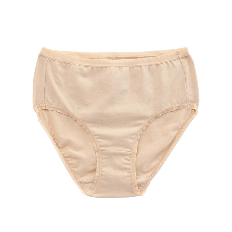 Shumian mid-waist underwear-naked skin (2 pieces) - ชุดชั้นในผู้หญิง - ผ้าฝ้าย/ผ้าลินิน สีกากี