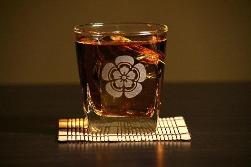 織田木瓜紋・甲　 ロックグラス - グラス・コップ - ガラス 透明