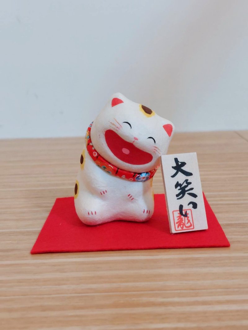 日本【RYUKODO】授權-開運捧富招財貓|畢業禮物|父親節禮物 - 擺飾/家飾品 - 紙 