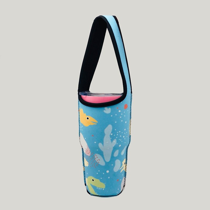 BLR Bingba Cup Beverage Bag with 100 Patterns Optional - Beverage Holders & Bags - Polyester Blue
