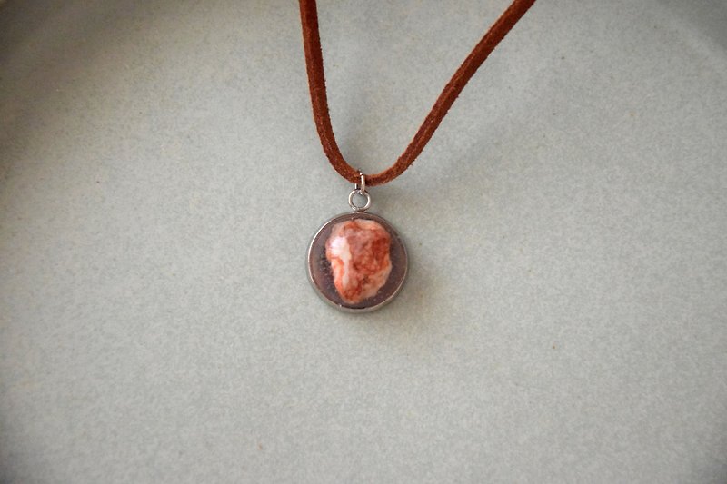 Red Rock III Handmade Necklace - Necklaces - Stone 