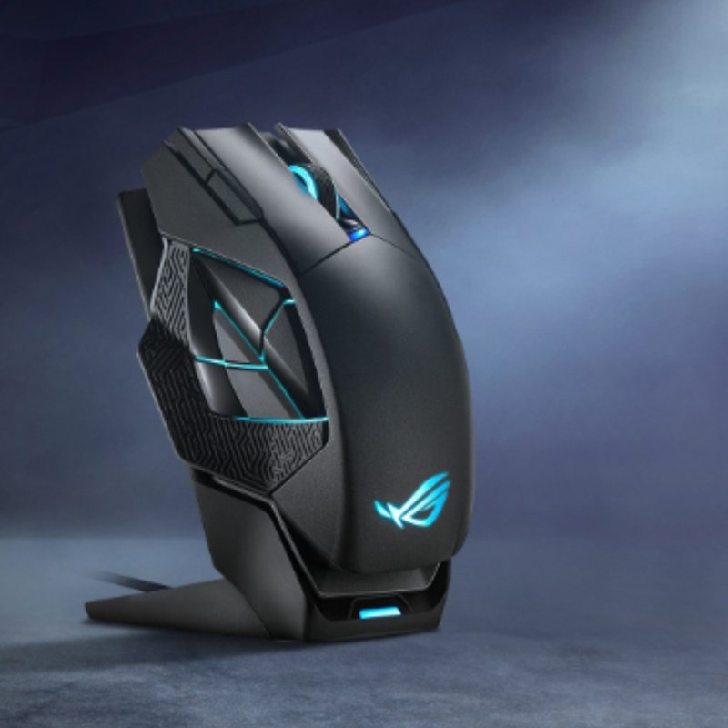 ASUS 華碩 ROG Spatha X 無線電競滑鼠 - 電腦配件 - 塑膠 黑色