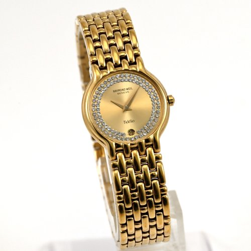 ✨RAYMOND WEIL✨GENEVE✨Fidelio✨クオーツ✨腕時計✨ Raymond Weil Geneve Watch Fidelio 18K Gold Plated 32MM White