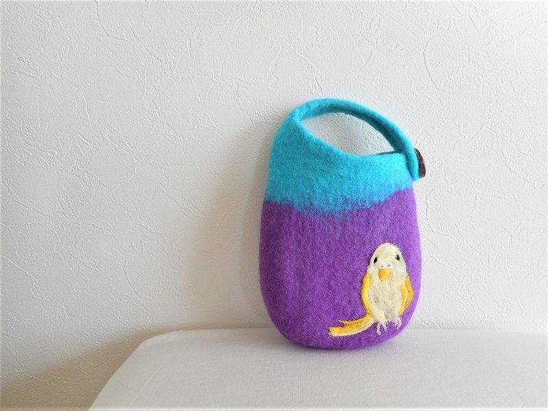 Case with a colon - Toiletry Bags & Pouches - Wool Purple