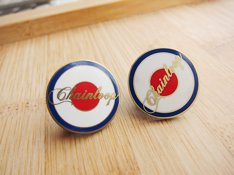 Chainloop MODS enamel badge brooch badge PIN Taiwan design brand (a set of two) - เข็มกลัด - วัตถุเคลือบ 