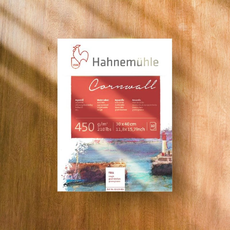 ドイツ HAHNEMUHLE クロンウォール水彩紙/30*40cm/450gsm-粗い表面 - イラスト/絵画/カリグラフィー - 紙 ホワイト