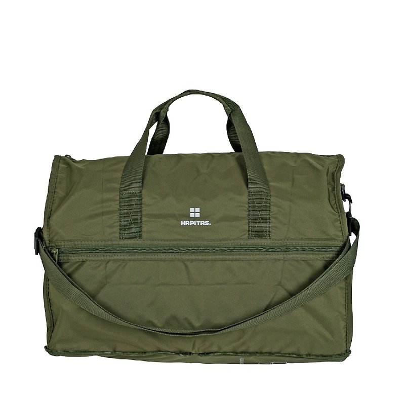 【HAPI+TAS】日本原廠授權 摺疊旅行袋(小)-仙人掌綠 - 行李箱 / 旅行喼 - 聚酯纖維 綠色