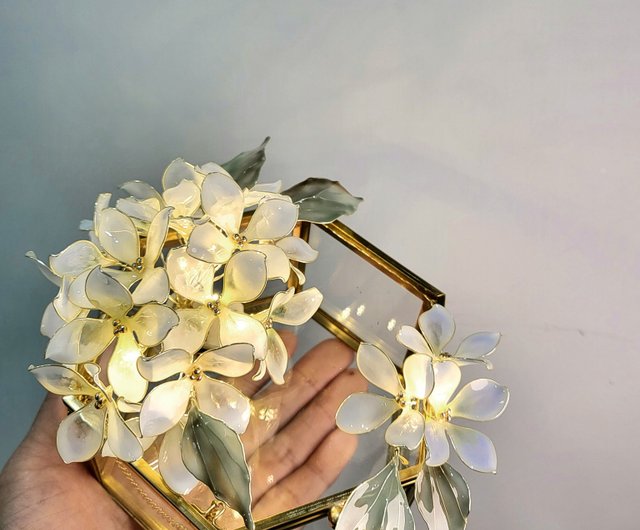 ディップアート・ガラス箱】紫陽花 - ショップ Bettina and