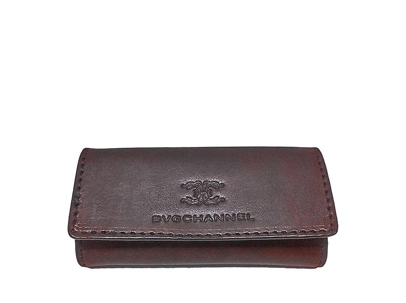 ACROMO Deep Brown Key Purse - Keychains - Genuine Leather Brown