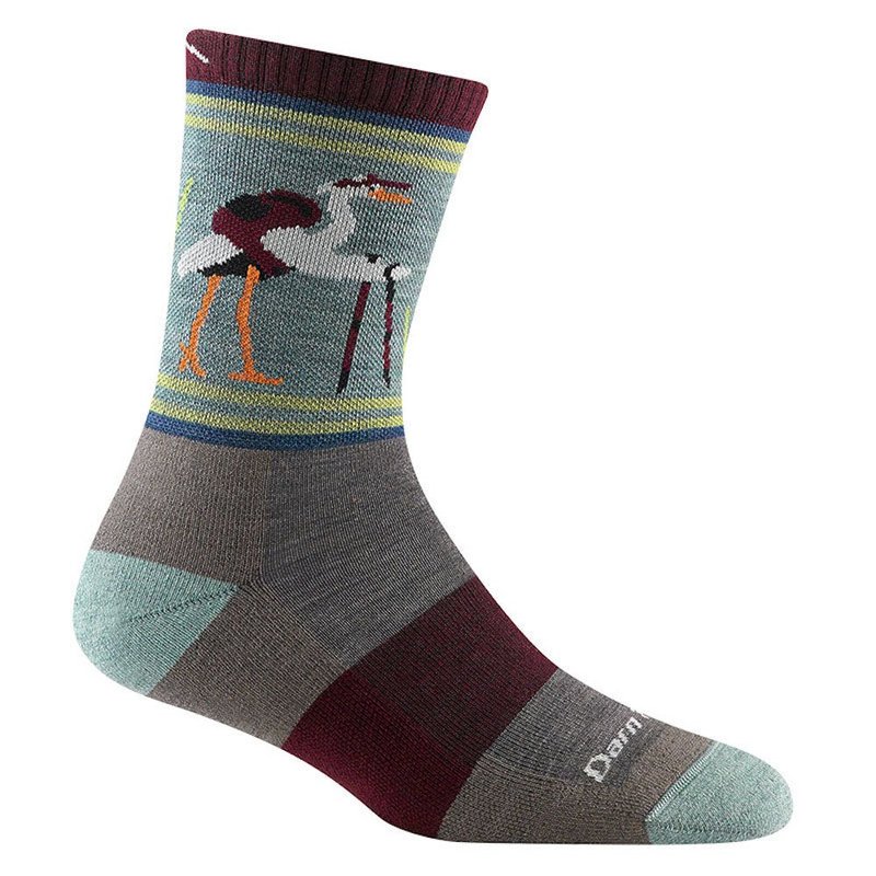 【Darn Tough】Women’s 5001Critter Club Micro Crew LW Cushion Ta - Socks - Wool Blue