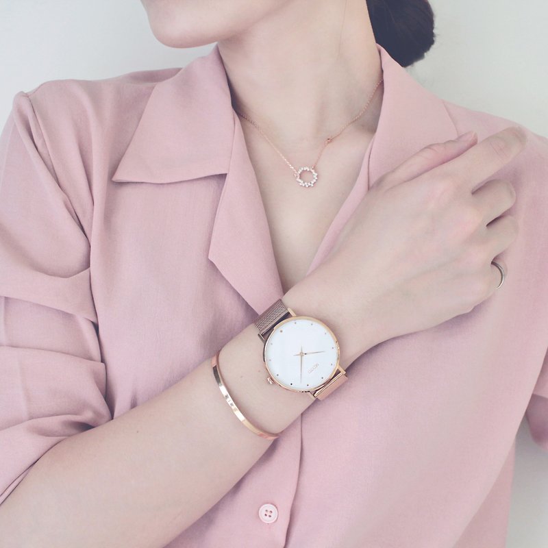 CHICA minimalist color collection ladies watch / CH-9405 - นาฬิกาผู้หญิง - สแตนเลส ขาว