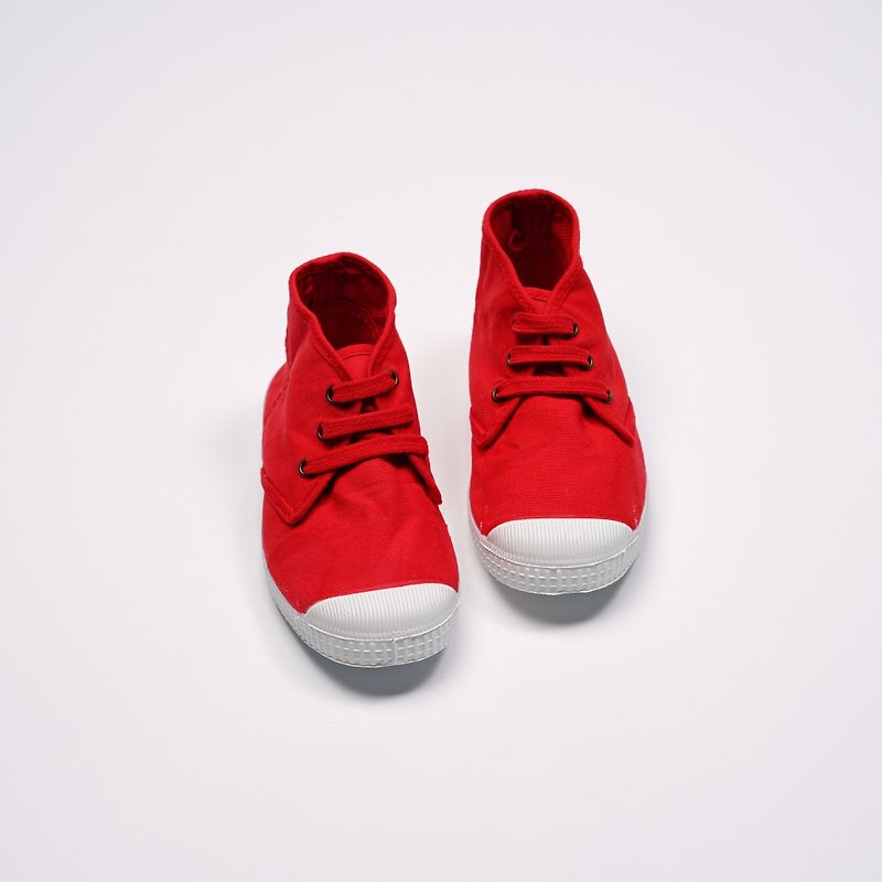 西班牙帆布鞋 CIENTA 60997 02 紅色 經典布料 童鞋 Chukka - 童裝鞋 - 棉．麻 紅色