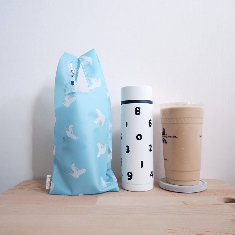 green bag for drinks - Polar bear - Beverage Holders & Bags - Waterproof Material Blue