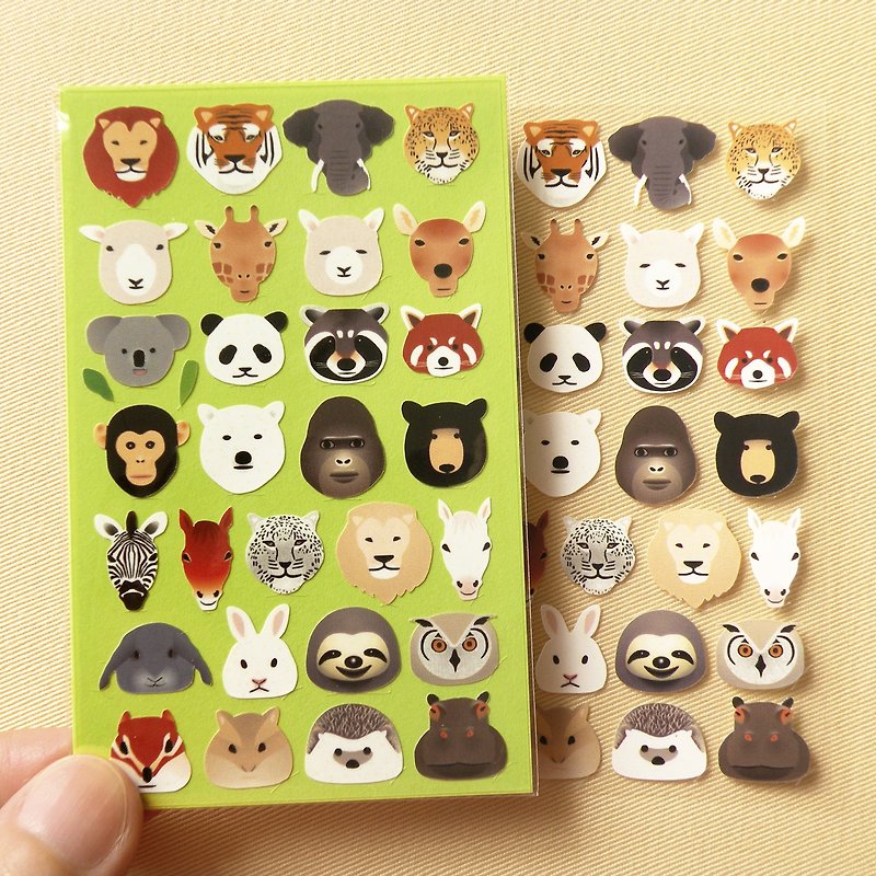 Animal Stickers - Stickers - Waterproof Material Brown