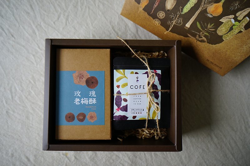 COFE X Native Produce_Taiwan Coffee Hanging Ear Bag + Rose Old Plum Pastry - コーヒー - 食材 