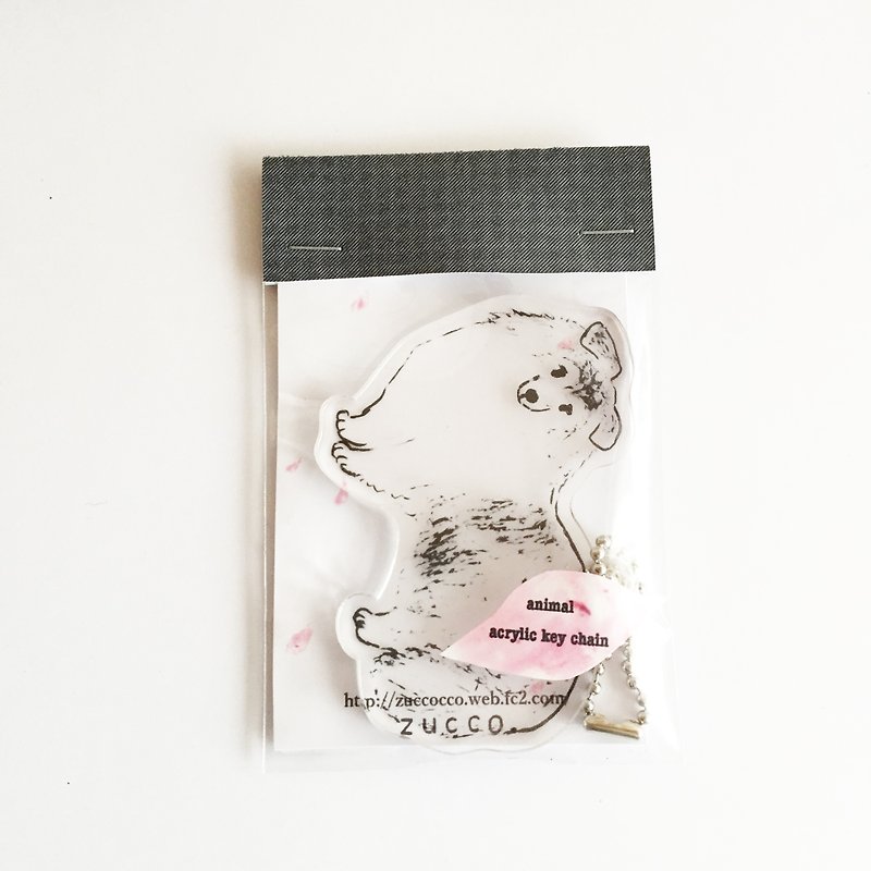 Schuetland Sheepdog Acrylic key holder clear - Keychains - Acrylic White