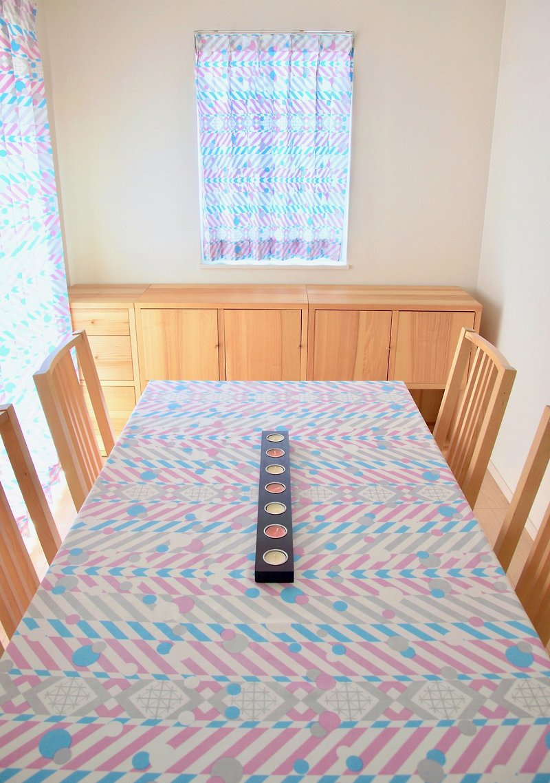 【Table cloth / cover】"Hane" (Purple) - Dining Tables & Desks - Cotton & Hemp Purple