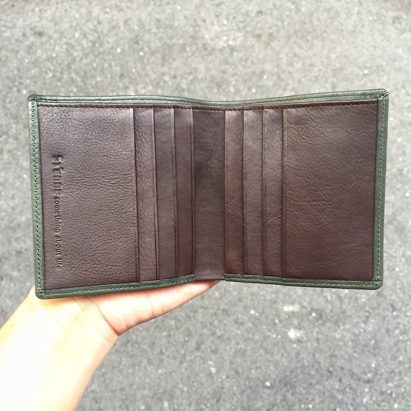 Sienna leather business minimalist light wallet - กระเป๋าสตางค์ - หนังแท้ สีนำ้ตาล